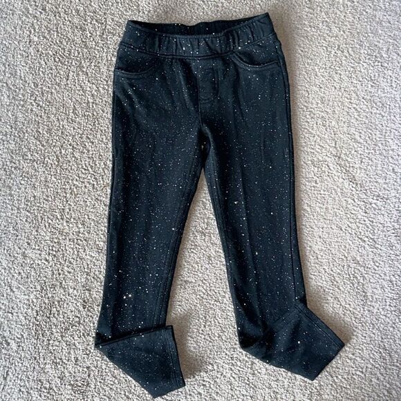 Jumping Beans Black Glitter Jeggings! - Picture 1 of 10